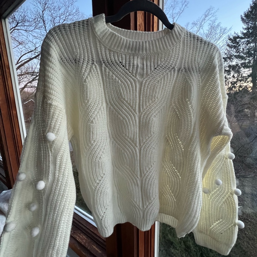 Boutique Pom-Pom Sweater
